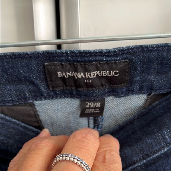 BANANA REPUBLIC Sailor Flared Dark Denim Jeans, Size 29 - Picture 6 of 10